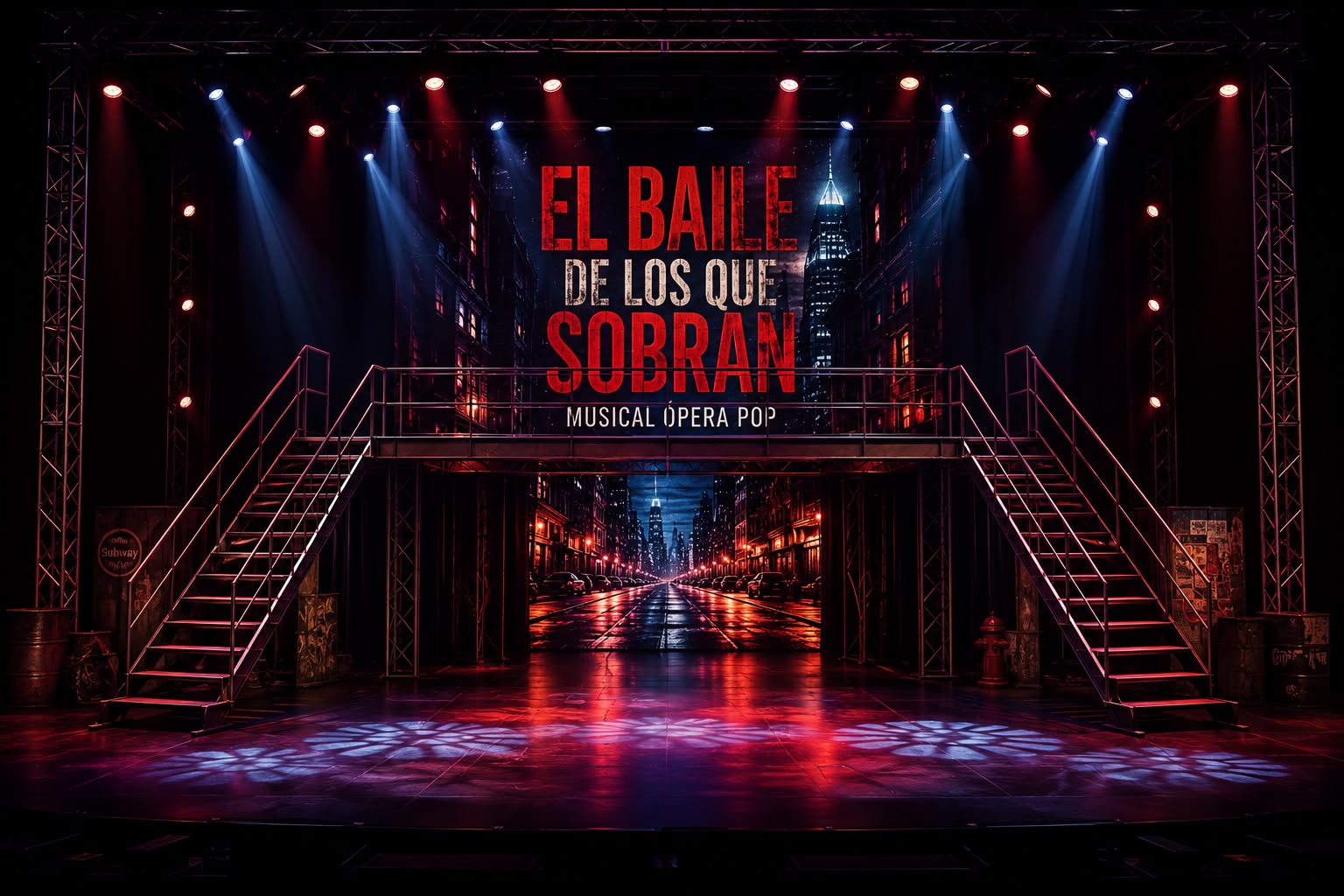 El Baile de los que Sobran stage set